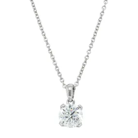 18ct White Gold 1.01ct Diamond Blossom Pendant