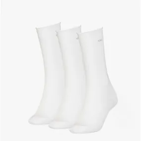 3 Pack Roll Top Womens Socks White