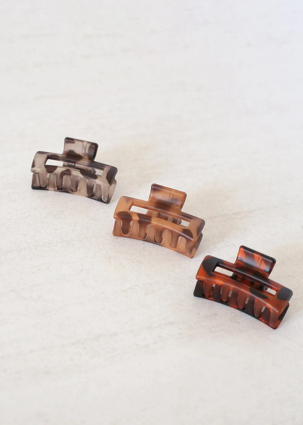 3-PC Mini Hair Jaw Clips