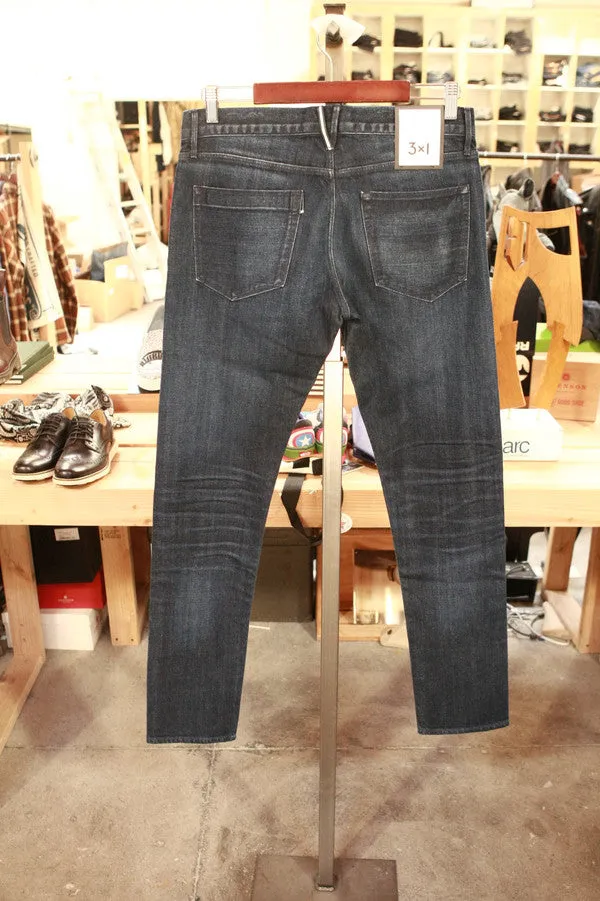 3X1 Mens M5 Low Rise Slim Jean Sonar M5SL20070