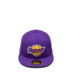 59FIFTY LOS ANGELES LAKERS UPSIDE DOWN LOGO FITTED CAP