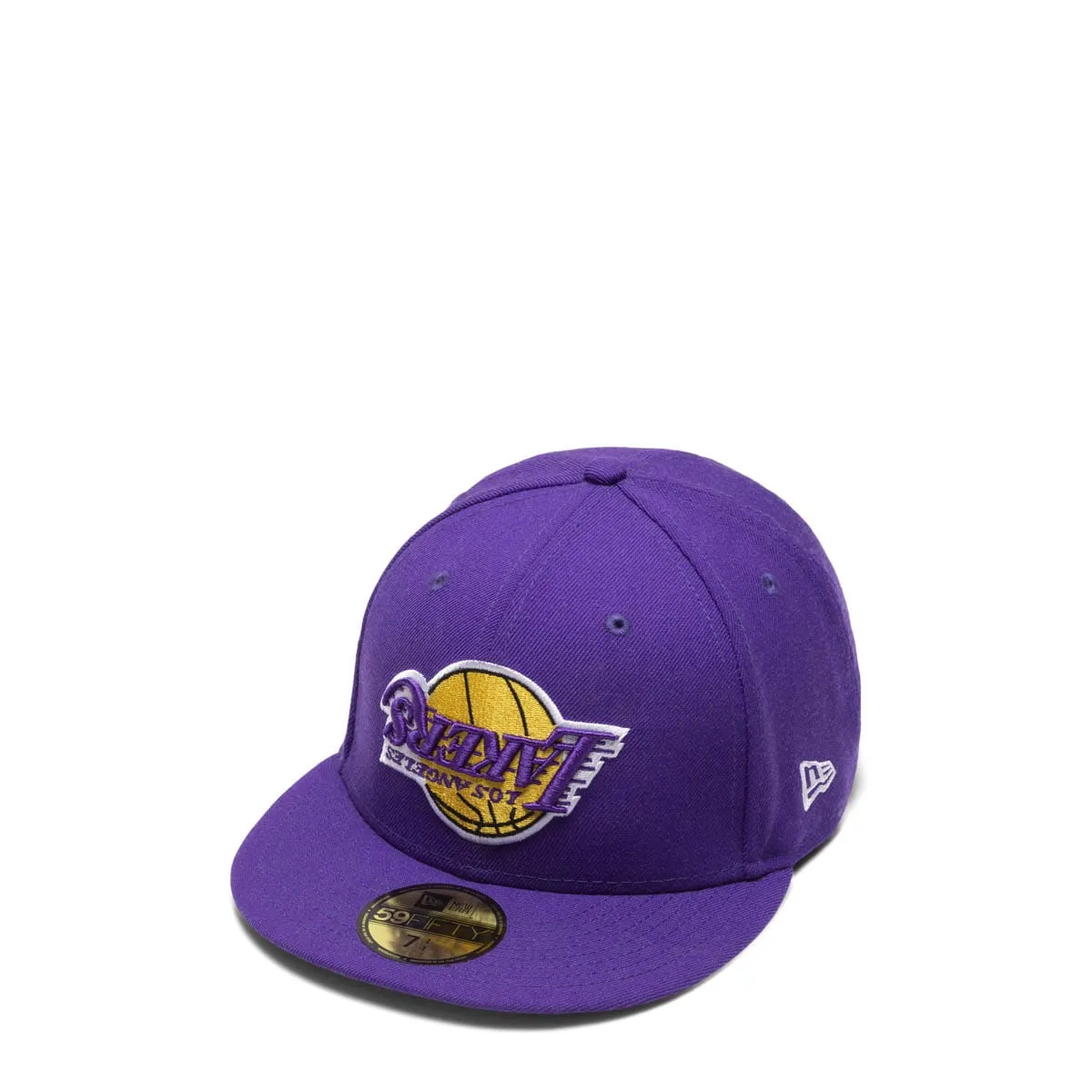 59FIFTY LOS ANGELES LAKERS UPSIDE DOWN LOGO FITTED CAP