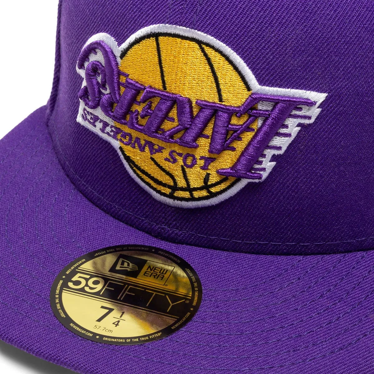 59FIFTY LOS ANGELES LAKERS UPSIDE DOWN LOGO FITTED CAP