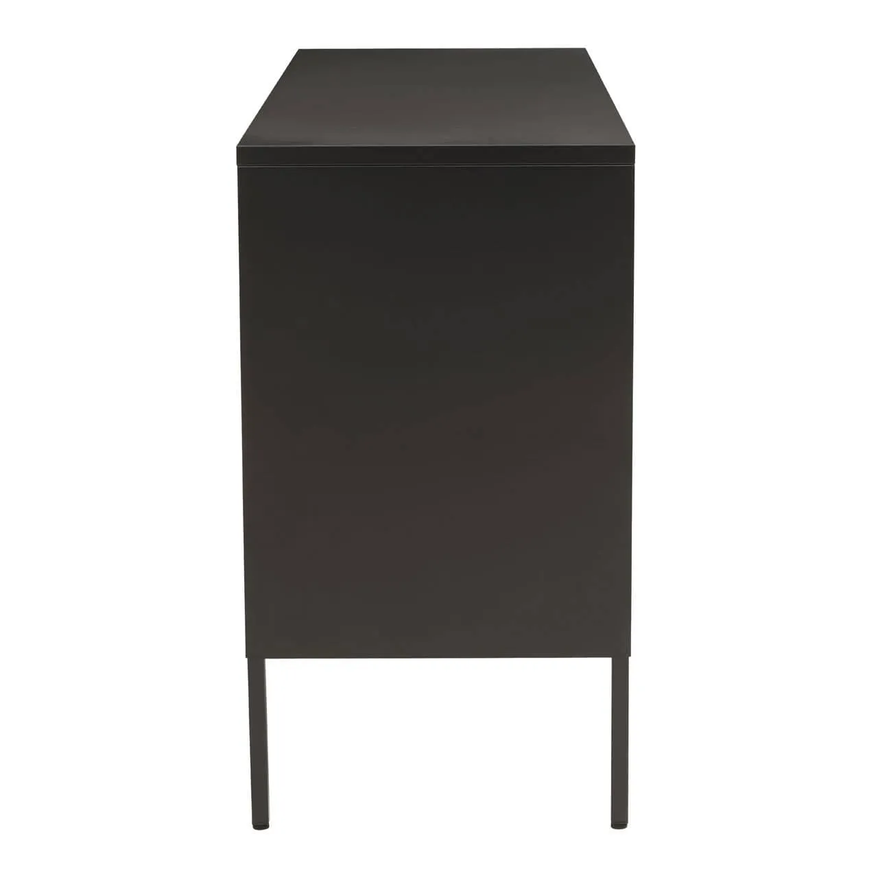 Acier Three Door Black Sideboard