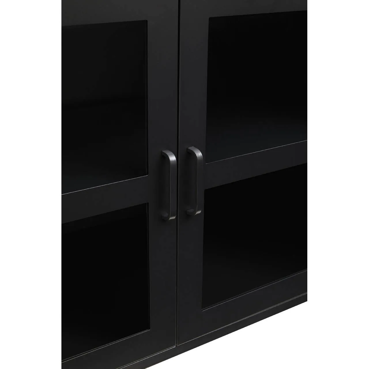 Acier Three Door Black Sideboard