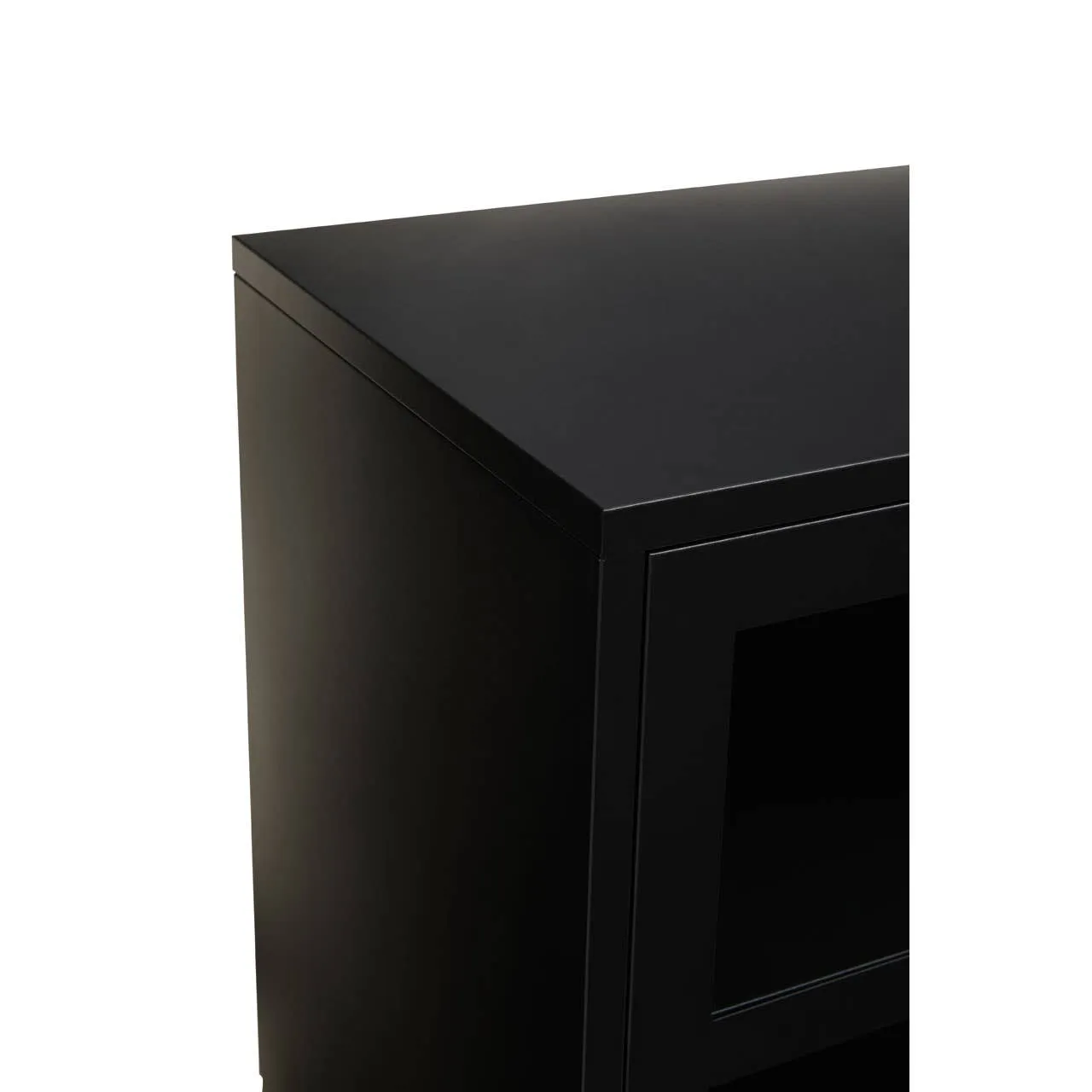 Acier Three Door Black Sideboard