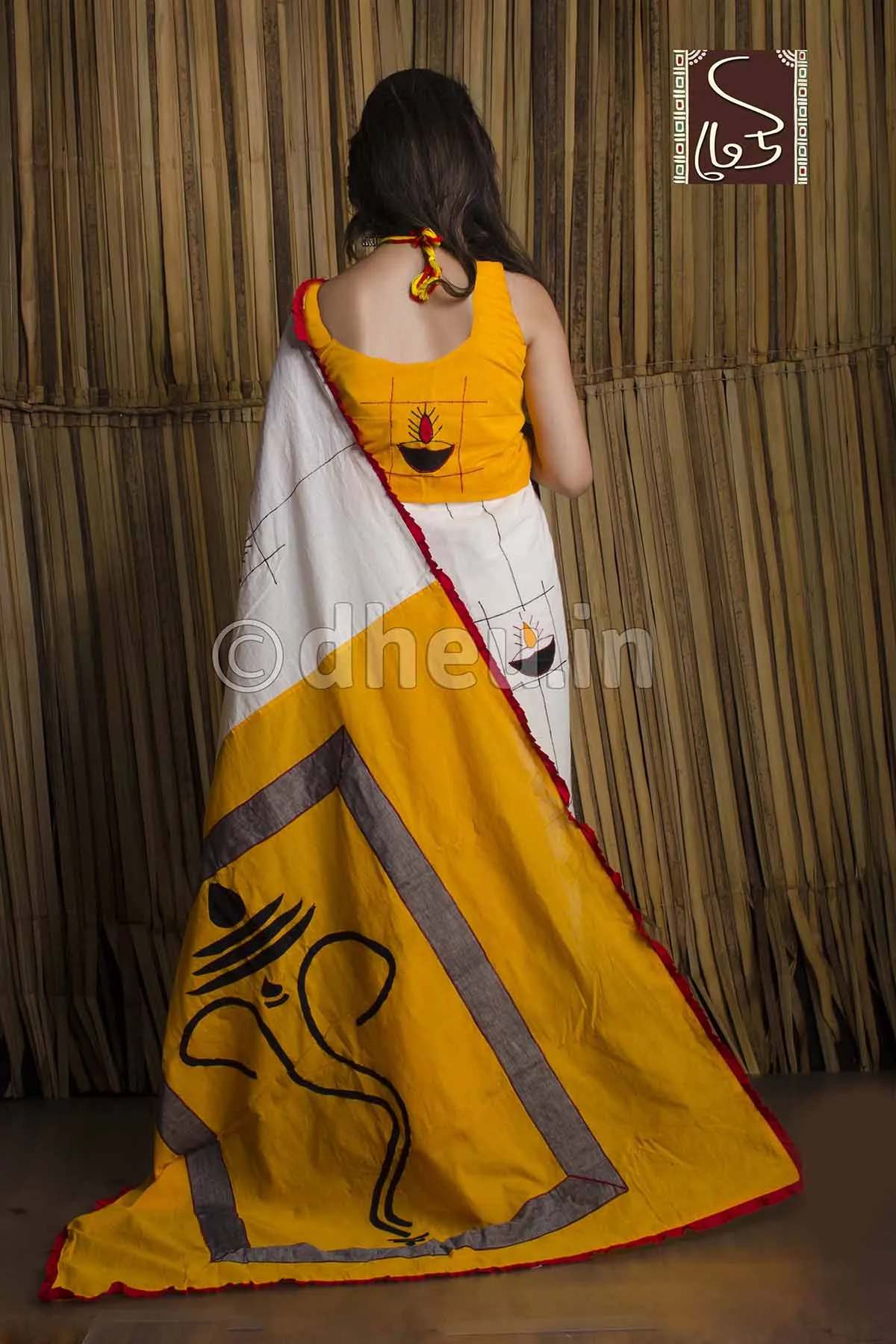 Aguner Porosmoni -Saree-Kurta Cotton Couple Set