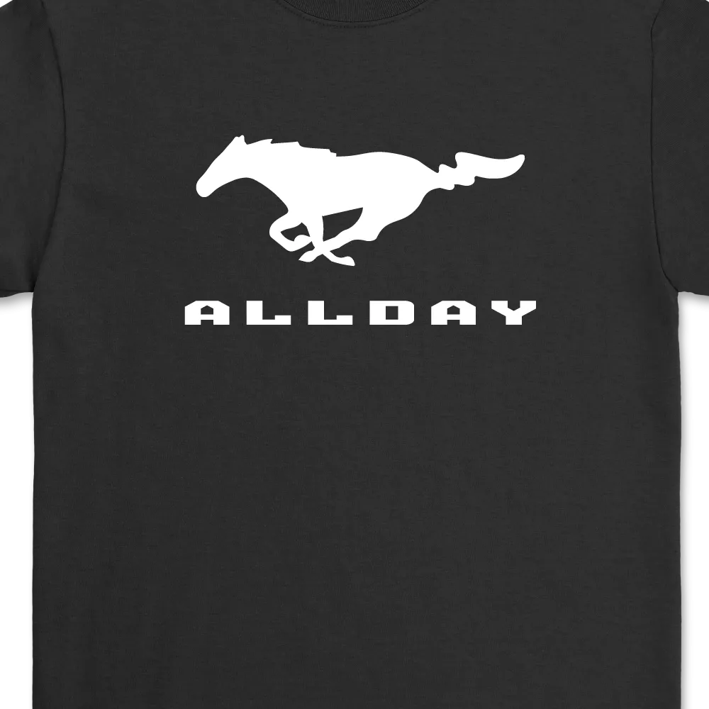 Allday / Horse Black T-Shirt