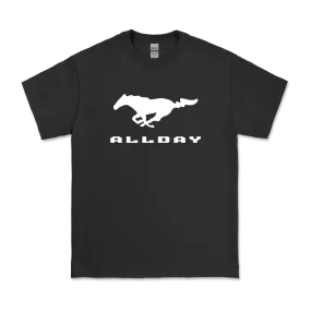 Allday / Horse Black T-Shirt