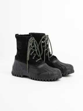 Anatra Black Suede Black Sole Shearling