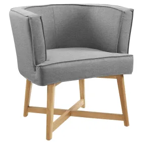 Anders Upholstered Fabric Accent Chair By Modway - EEI-3432 - Light Gray