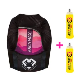 ARCh MAX Hygradtion Vest 8L Unisex Pink   2 Hydraflask 500ml