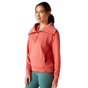 Ariat Women's Fern 1/2 Zip Sweatshirt - Heathered Baked Apple