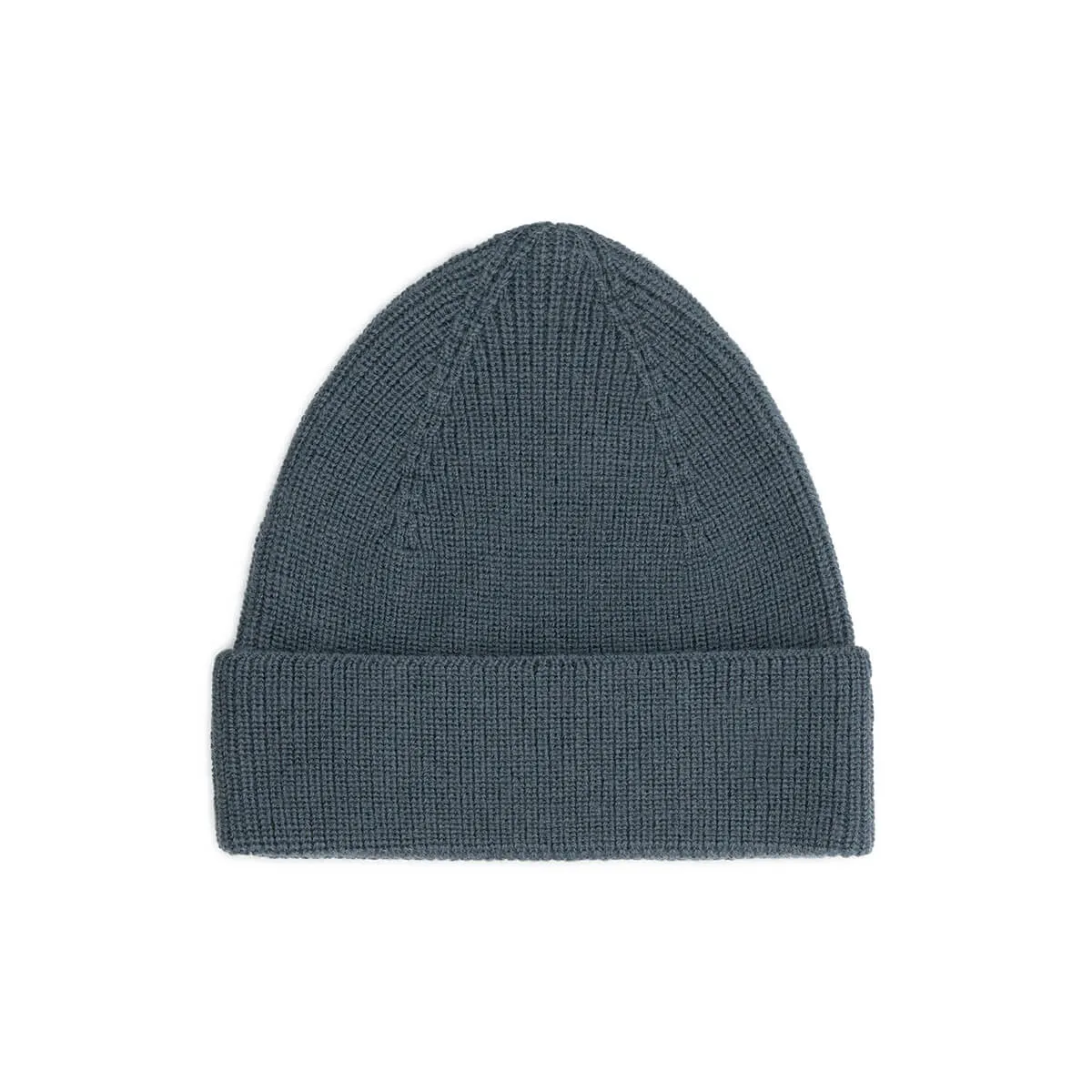 Baby Knitted Beanie in Blue Grey by Gray Label