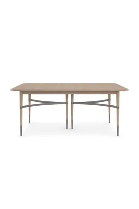 Beige Extendable Dining Table | Caracole Here to Accommodate