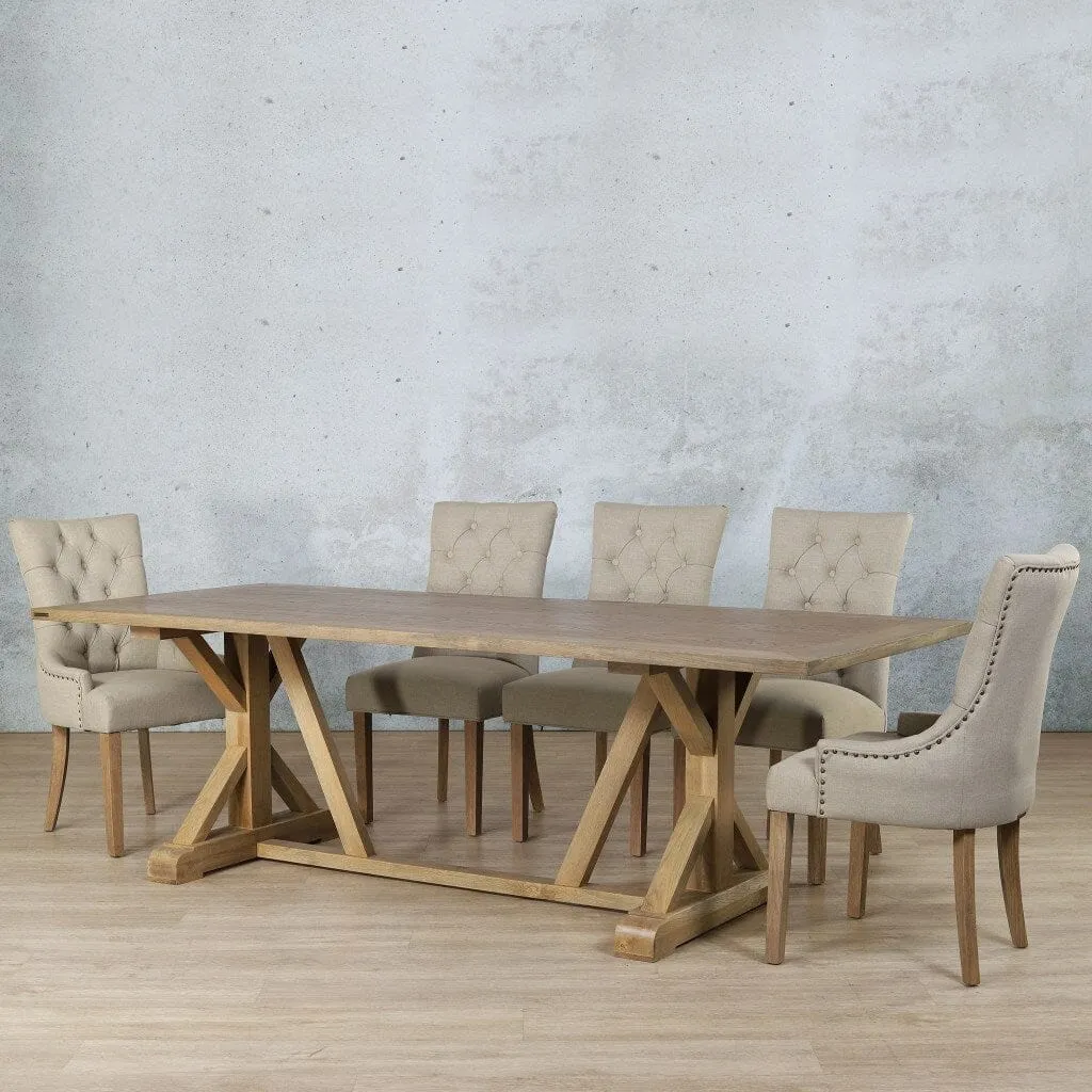 Berkeley Wood Top & Duchess 8 Seater Dining Set