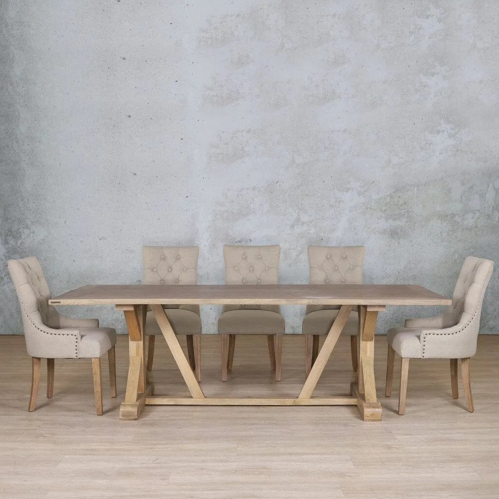 Berkeley Wood Top & Duchess 8 Seater Dining Set