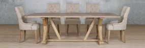 Berkeley Wood Top & Duchess 8 Seater Dining Set