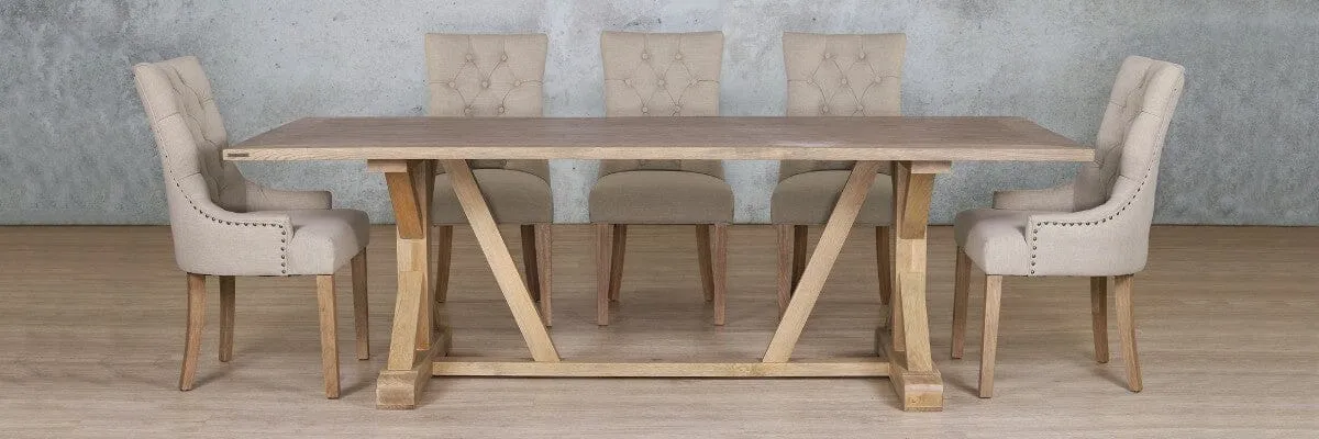 Berkeley Wood Top & Duchess 8 Seater Dining Set