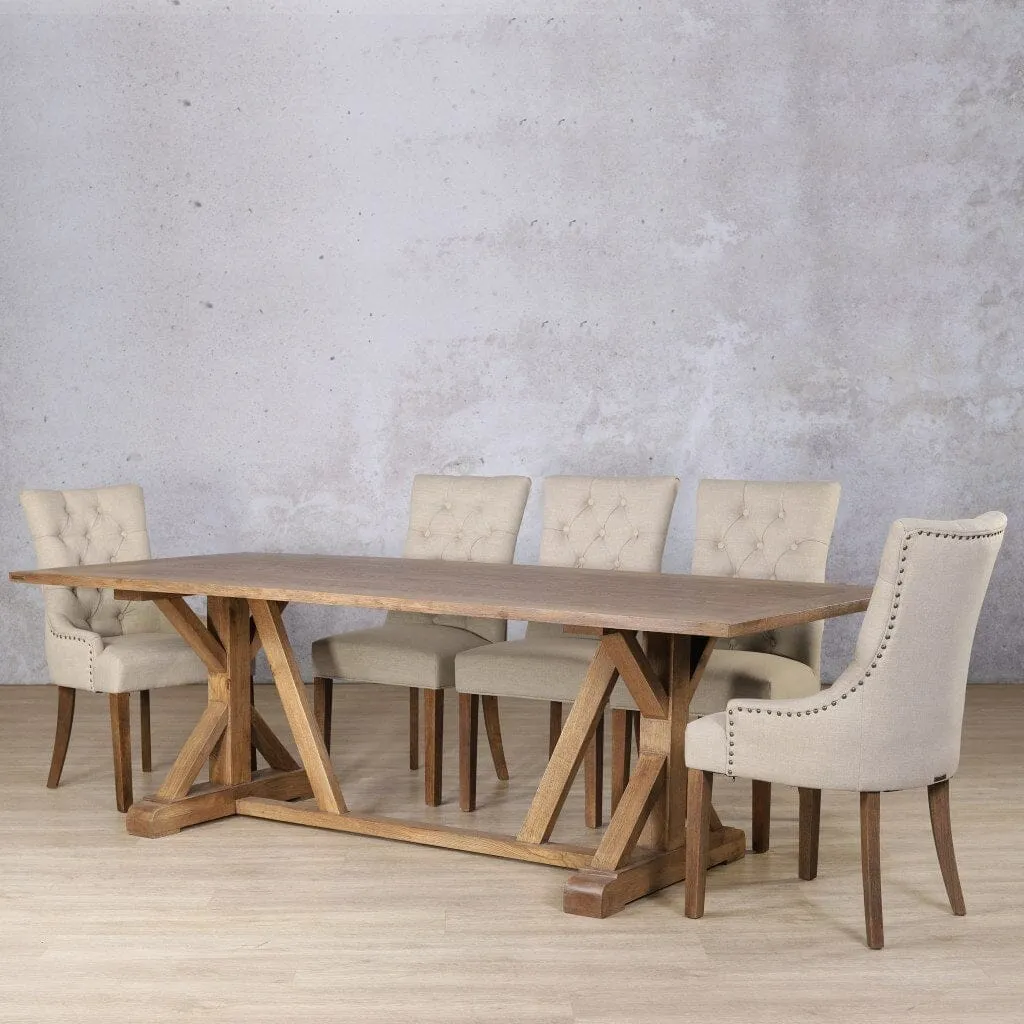 Berkeley Wood Top & Duchess 8 Seater Dining Set