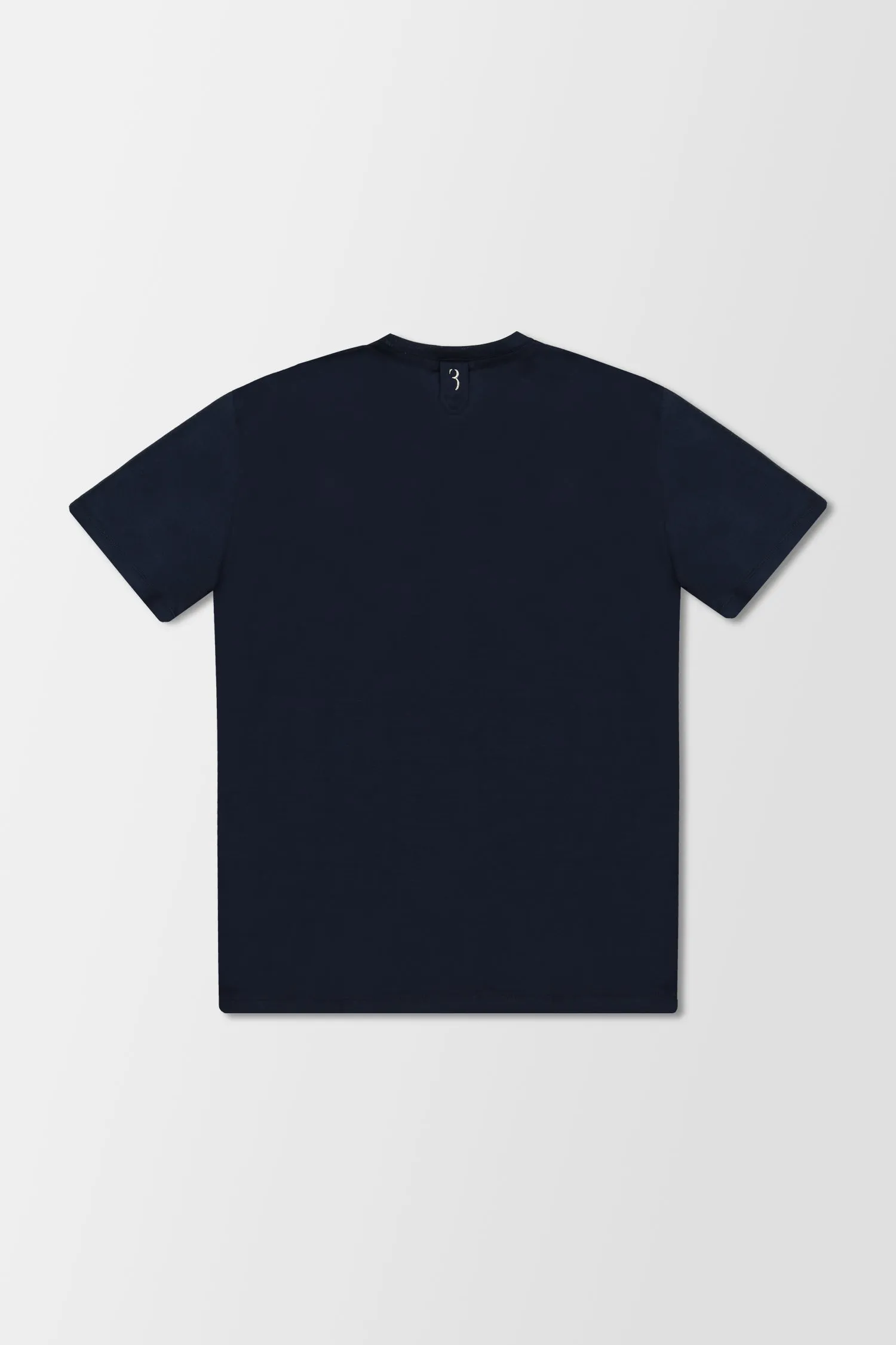 Billionaire Dark Blue Crest V-Neck T-Shirt