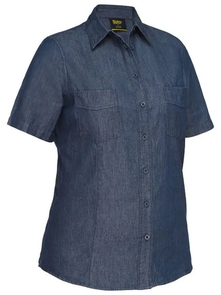 Bisley Womens Short Sleeve Denim Shirt BL1602