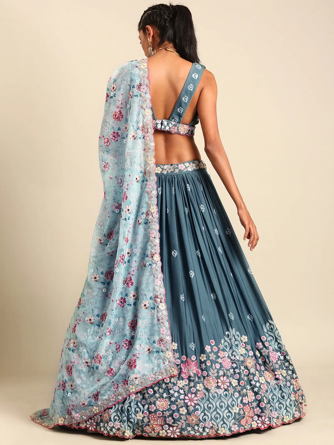 Blue Colored Lehenga: Timeless Elegance for Every Celebration - Rent