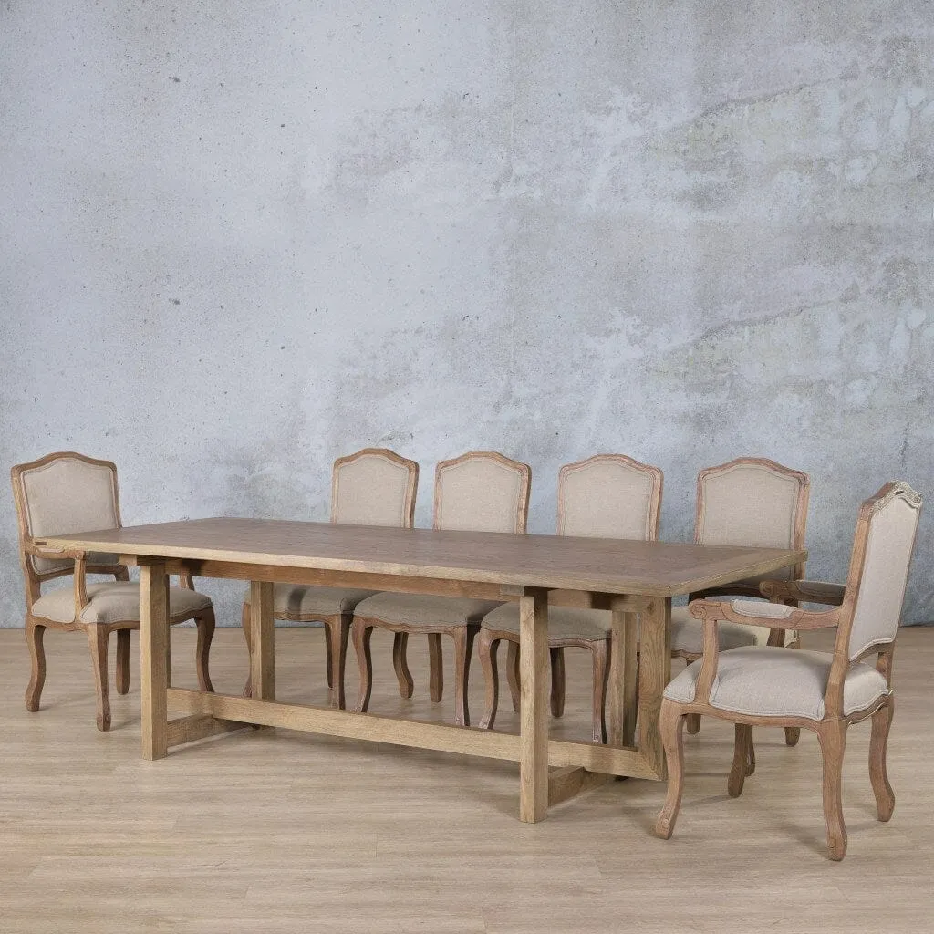 Bolton Wood Top & Duke 10 Seater Dining Set