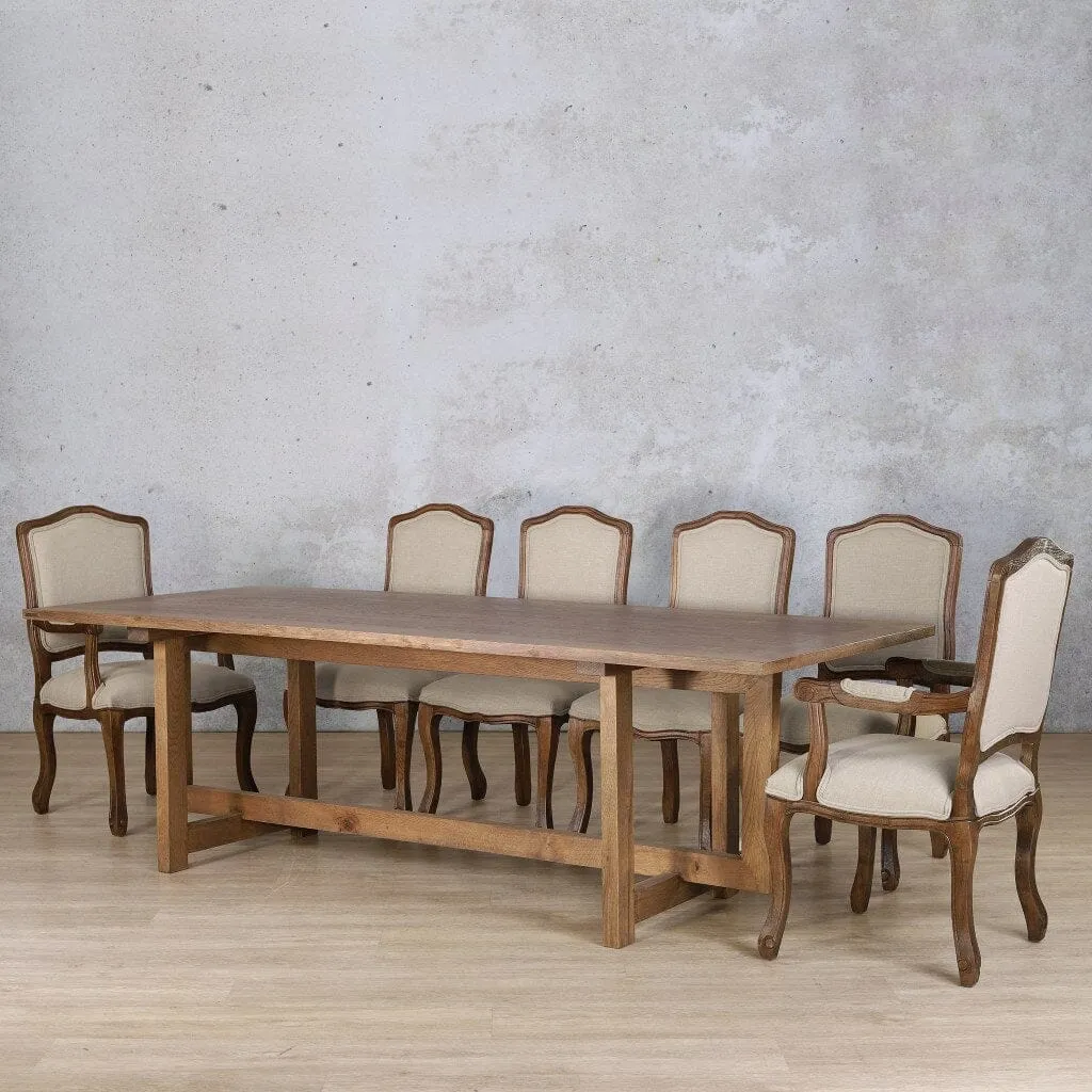 Bolton Wood Top & Duke 10 Seater Dining Set