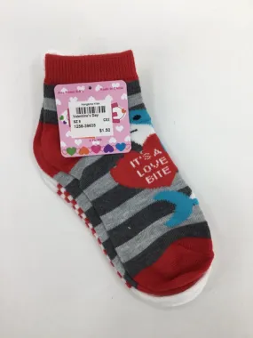 brandless Child Size 6 Red Valentine's Day Socks