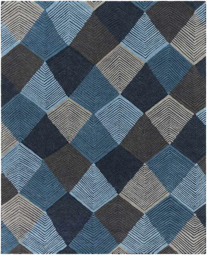 Brooksel Modern Sky Blue Area Rug