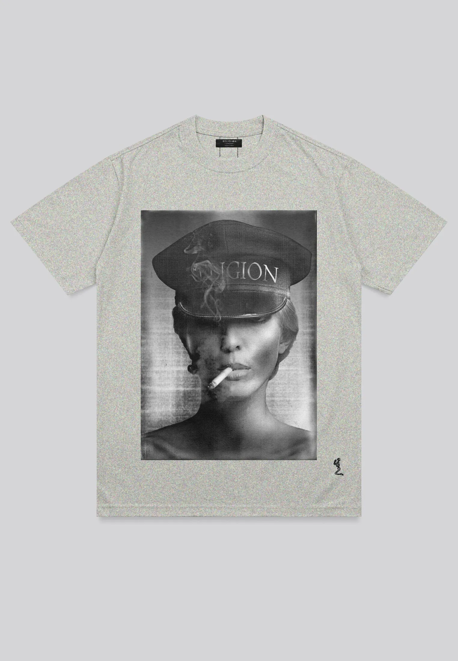 CAPTAIN T-SHIRT GREY MARL