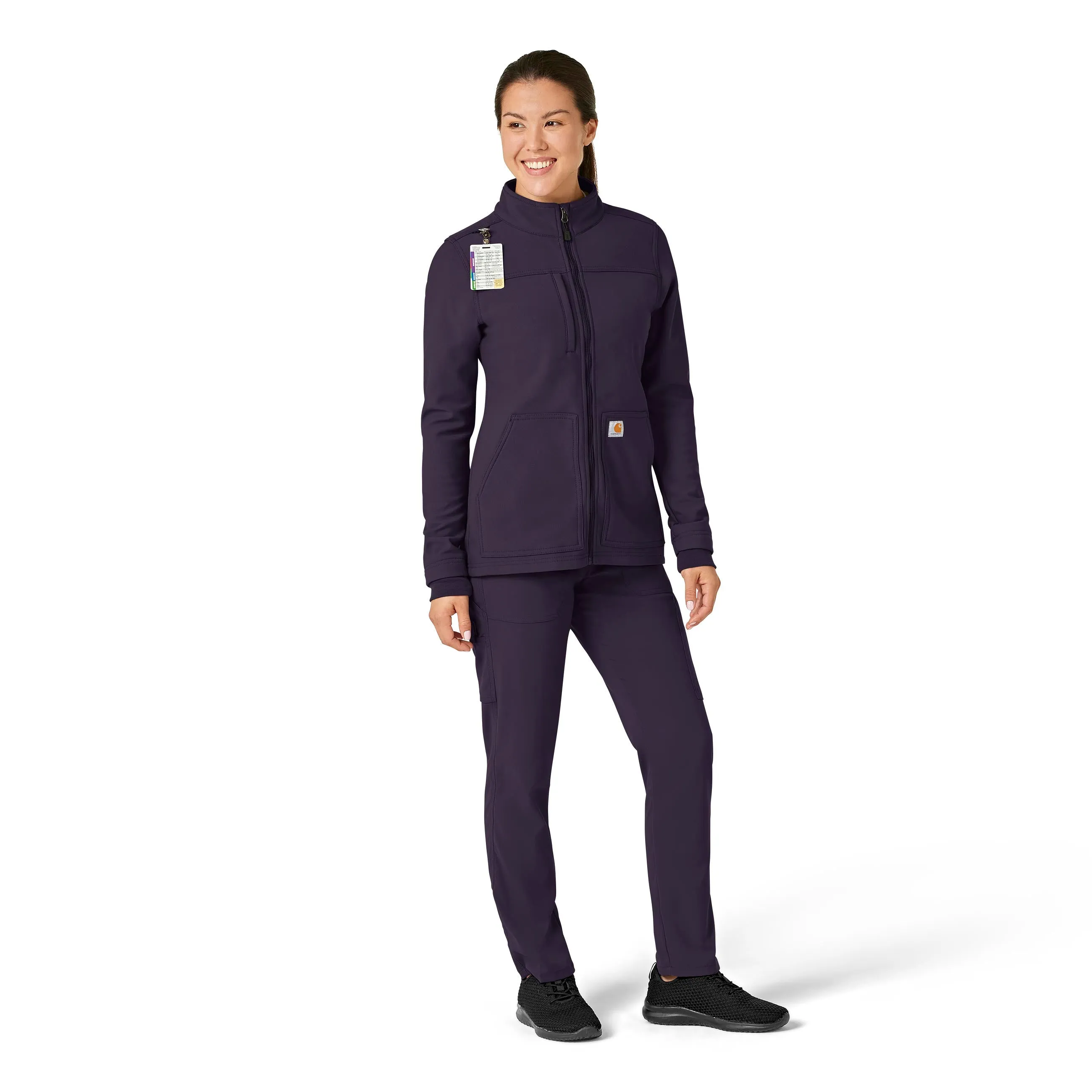 Carhartt Rugged Flex Women's Bonded Fleece Jacket - Black Plum