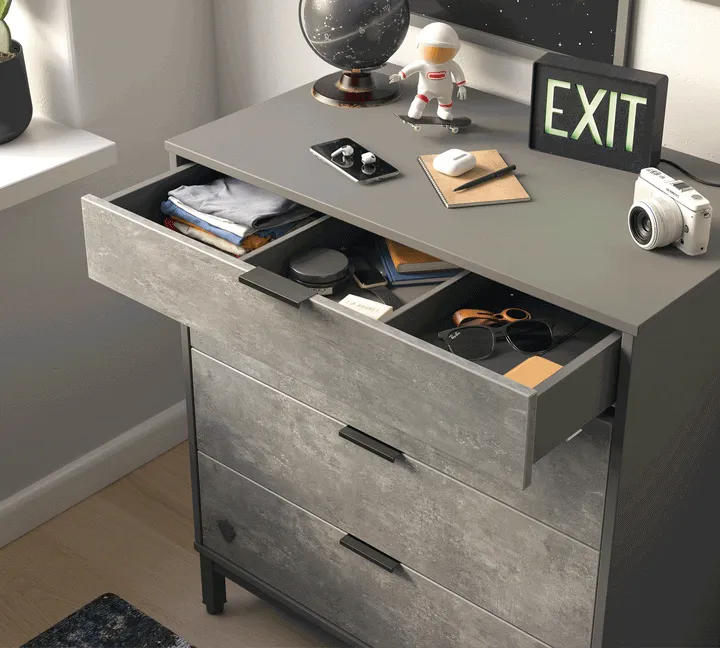 Cilek Space Gray Dresser