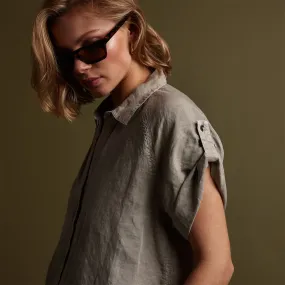 Cortez Linen Shirt - Mineral Pigment