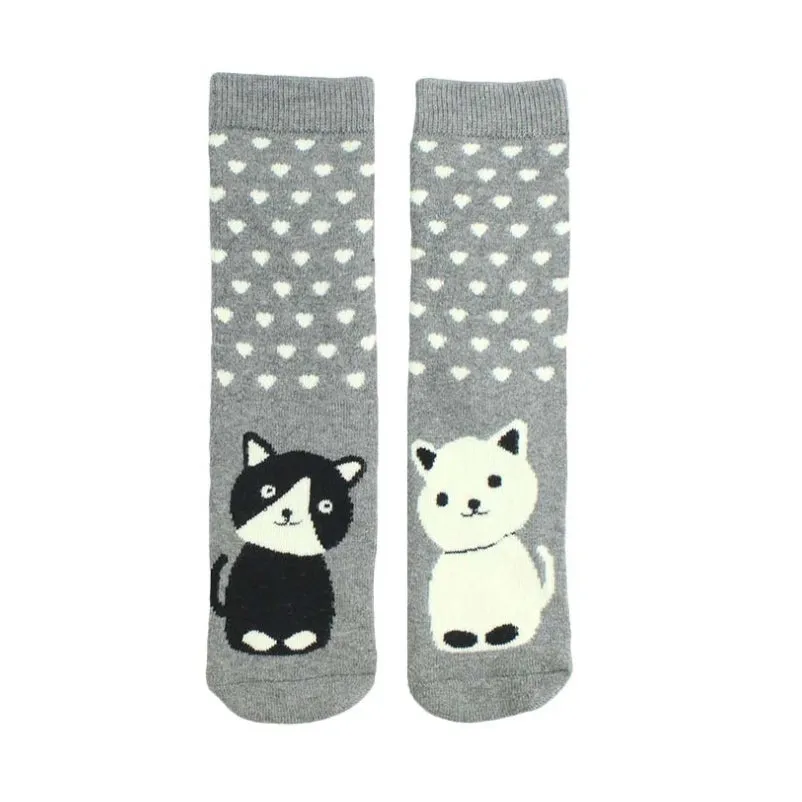 Cozy Cotton Socks - Cats