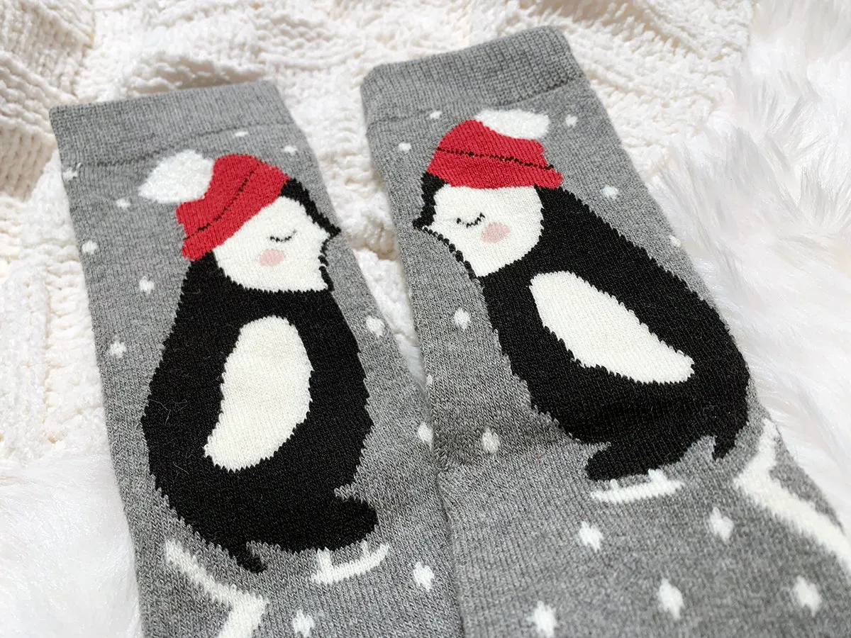 Cozy Cotton Socks - Penguins