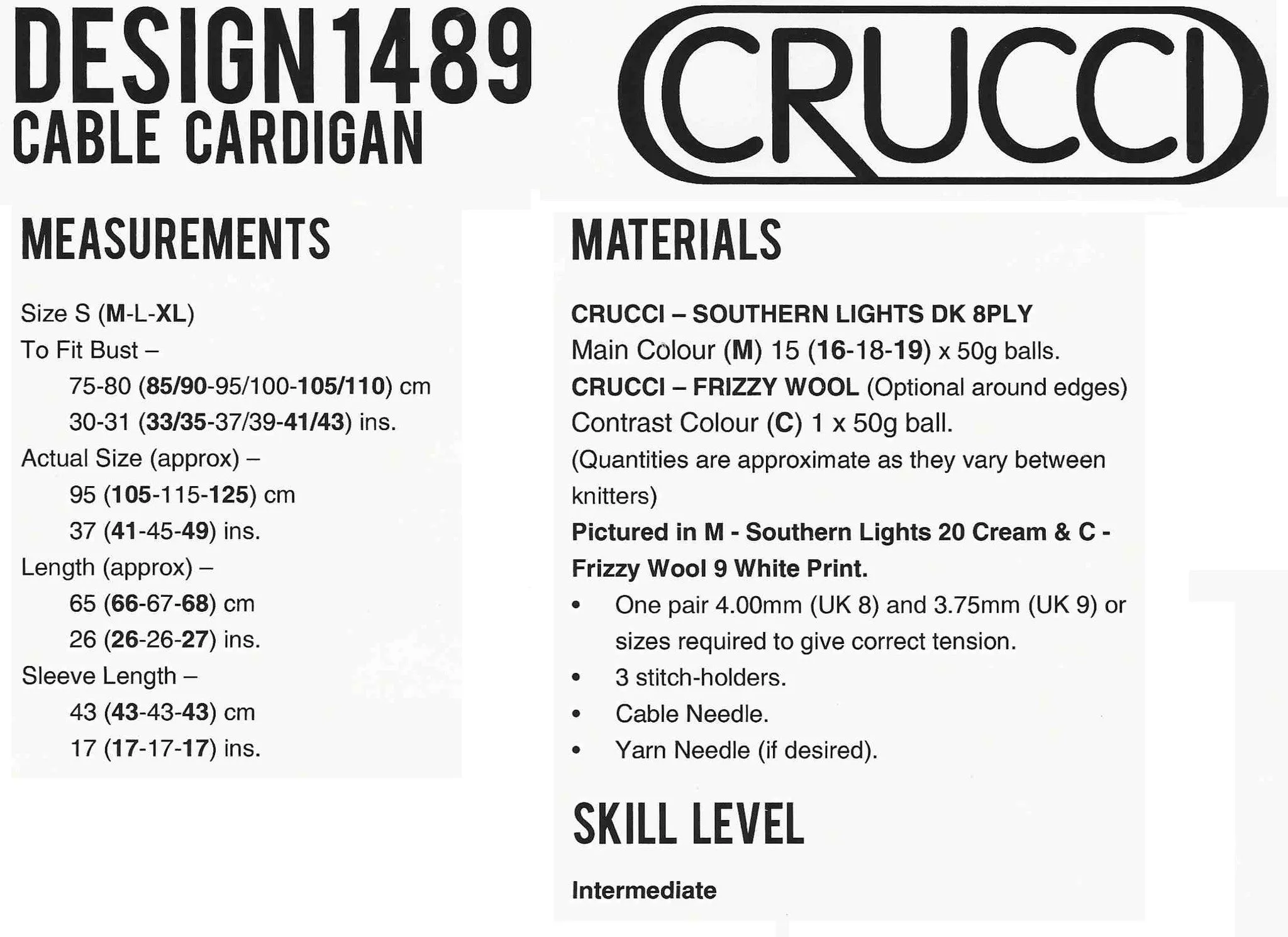 CRUCCI LEAFLET 1489