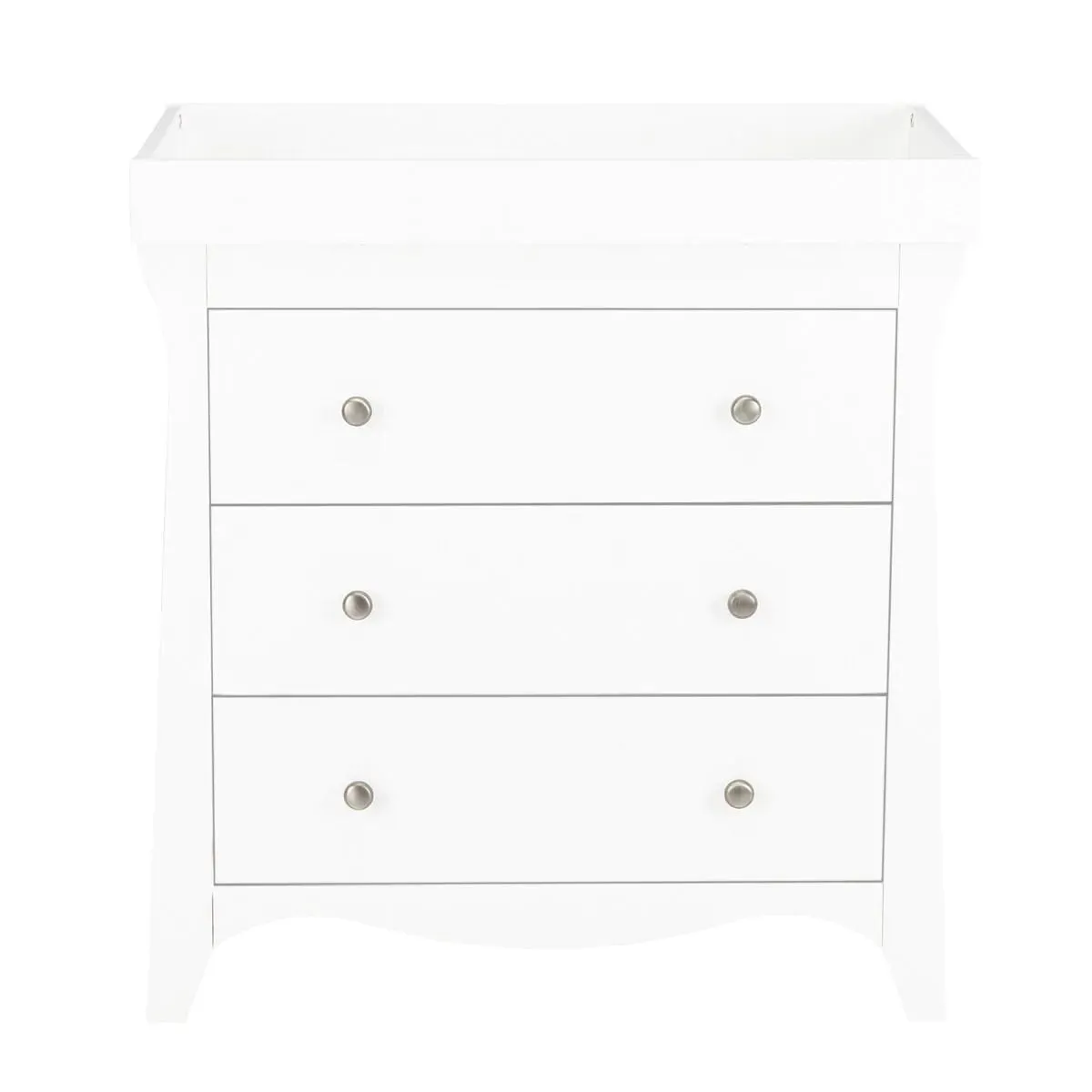 Cuddleco Clara 3 Drawer Dresser - White