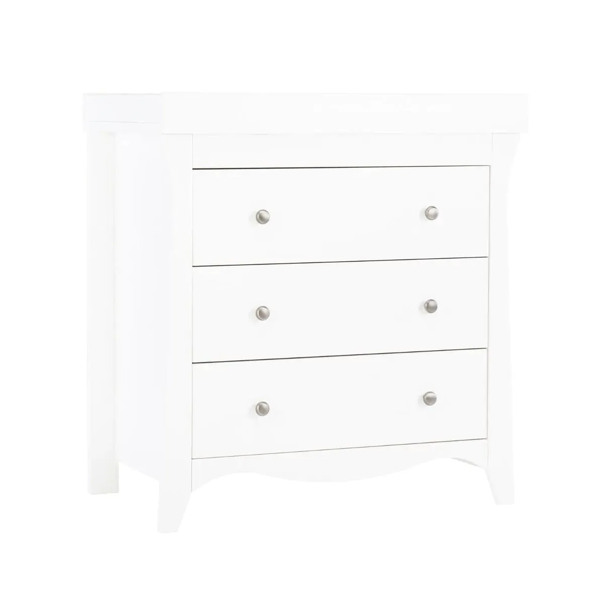 Cuddleco Clara 3 Drawer Dresser - White