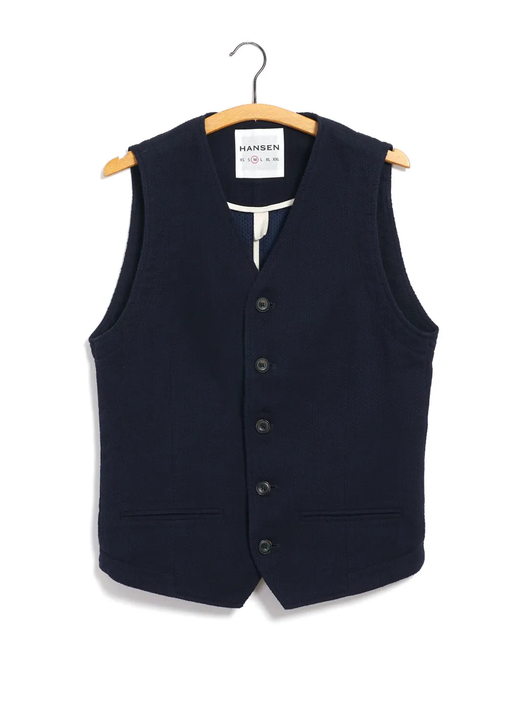 DANIEL | Casual Waistcoat | Indigo Sashiko