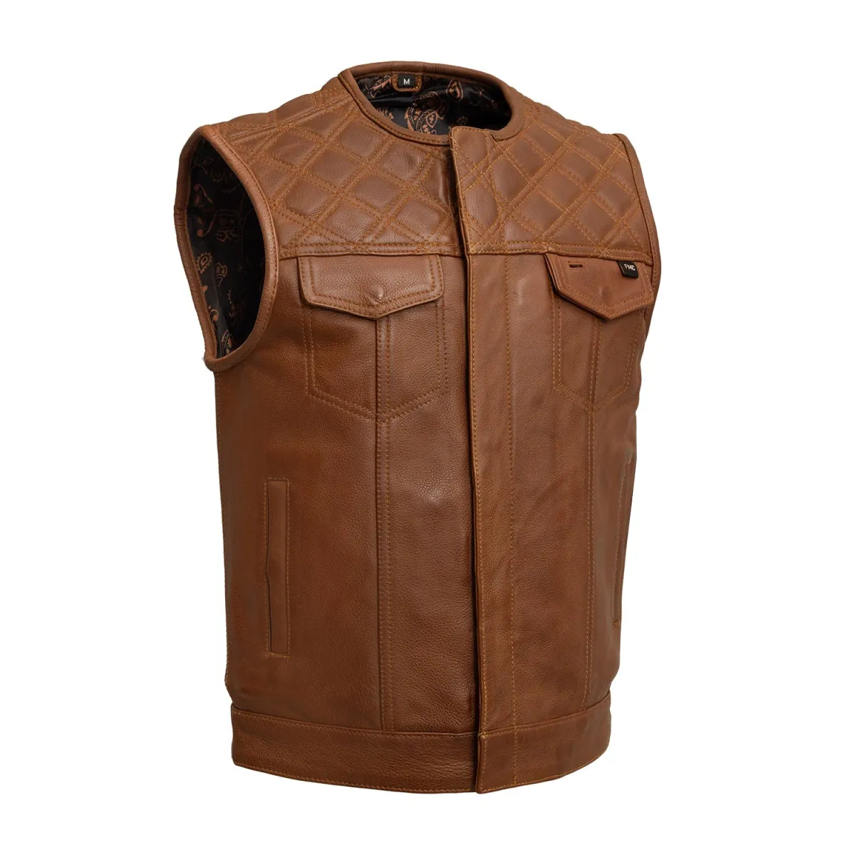 Dust Devil Men's Motorcycle Leather Vest (limited edition)