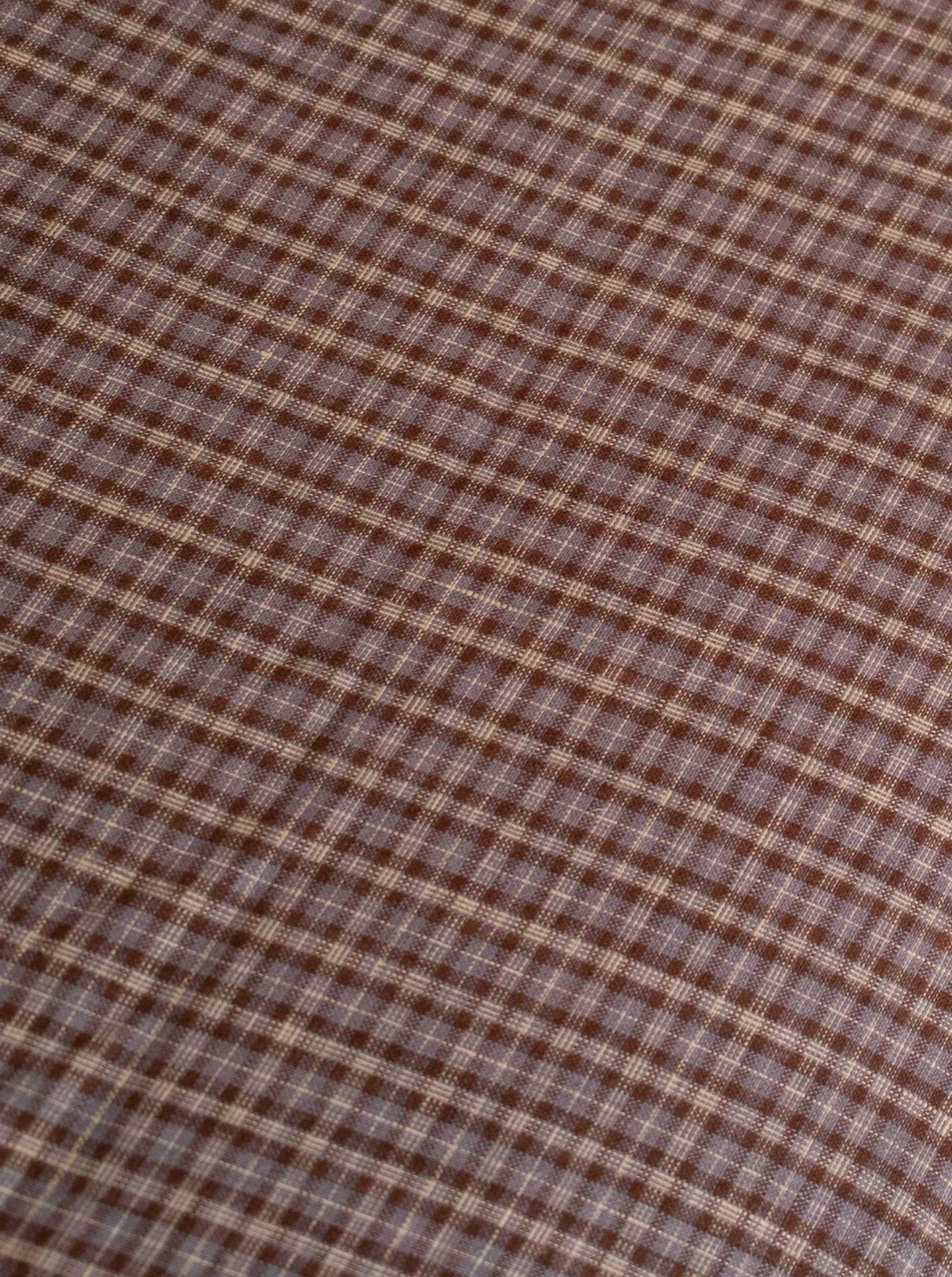 Duvet cover - russet check