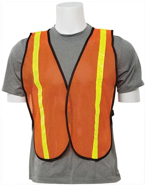 Economy Reflective Mesh Vest - Orange w/ Yellow