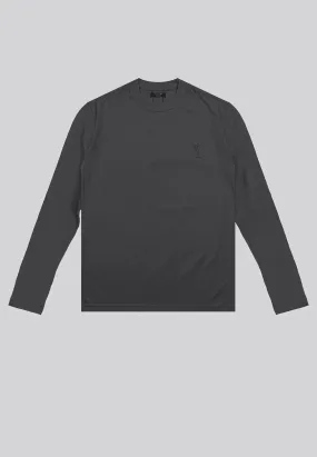 ESSENTIAL CORE BLACK OYSTER LONG SLEEVE T-SHIRT