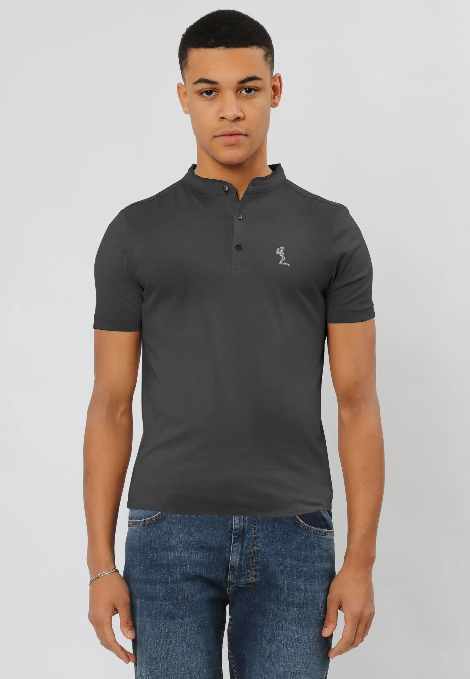 ESSENTIAL ORSON DARK METAL POLO SHIRT