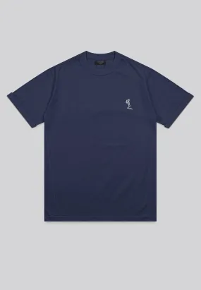 ESSENTIAL ROLLED CUFF T-SHIRT INDIGO