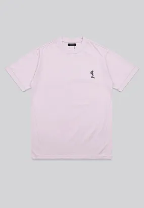 ESSENTIAL ROLLED CUFF T-SHIRT PALE PINK