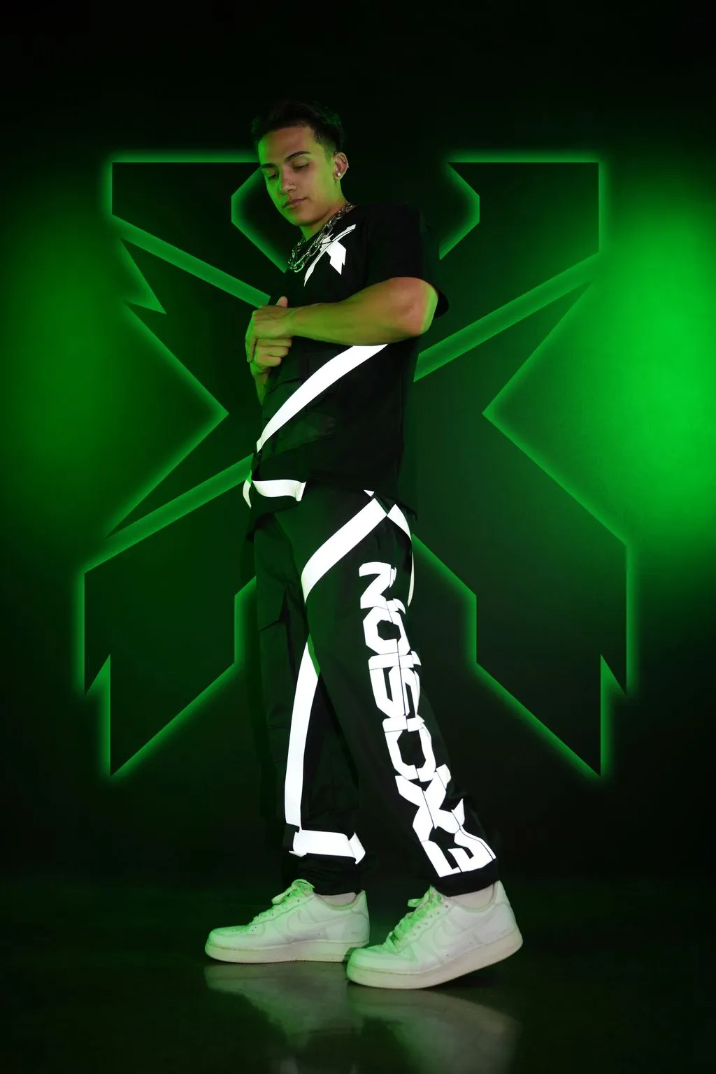 Excision x iHeartRaves Electric Surge Reflective Mens Outfit