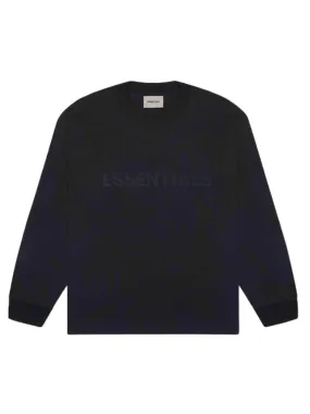 Fear Of God Essentials 3D Silicon Applique Boxy Long Sleeve Tee Dark Slate/Black [SS22]